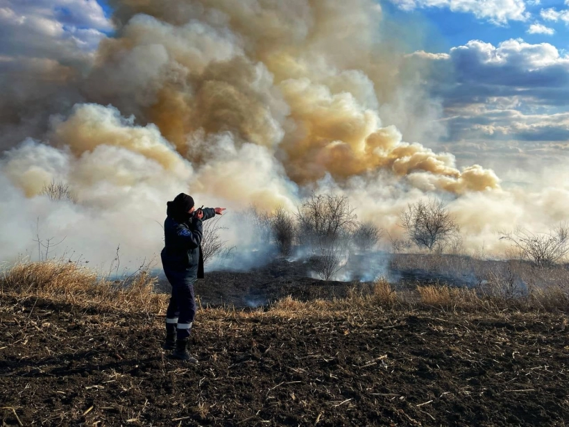 Arderea vegetatiei in Moldova