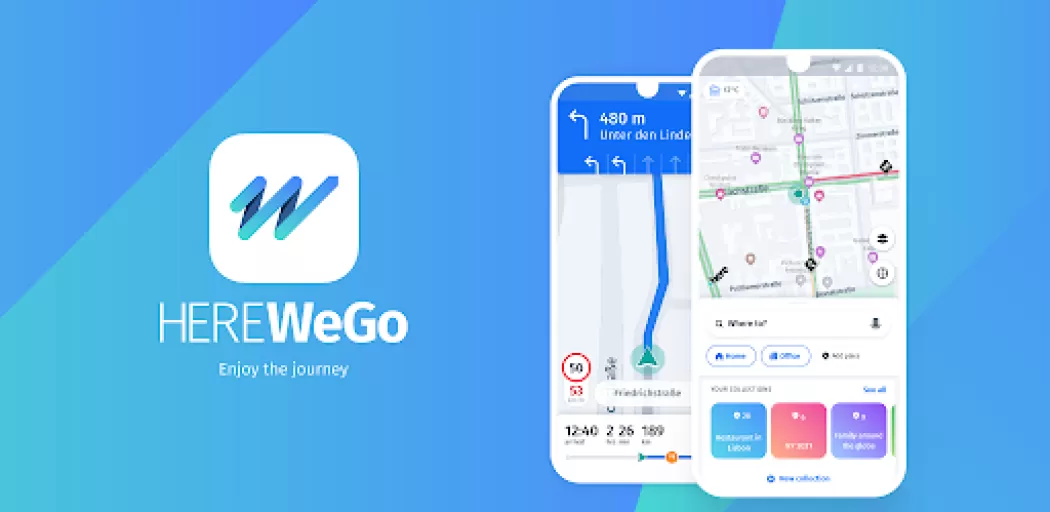HERE WeGo este o aplicație pentru navigare