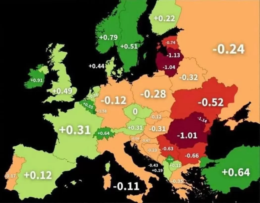 Situația demografică din Europa 2023